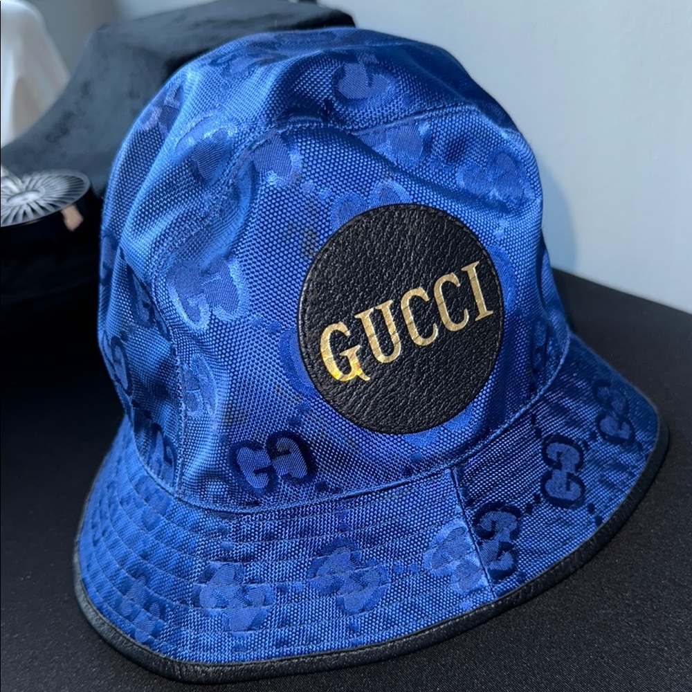 Gucci Blue Bucket Hat